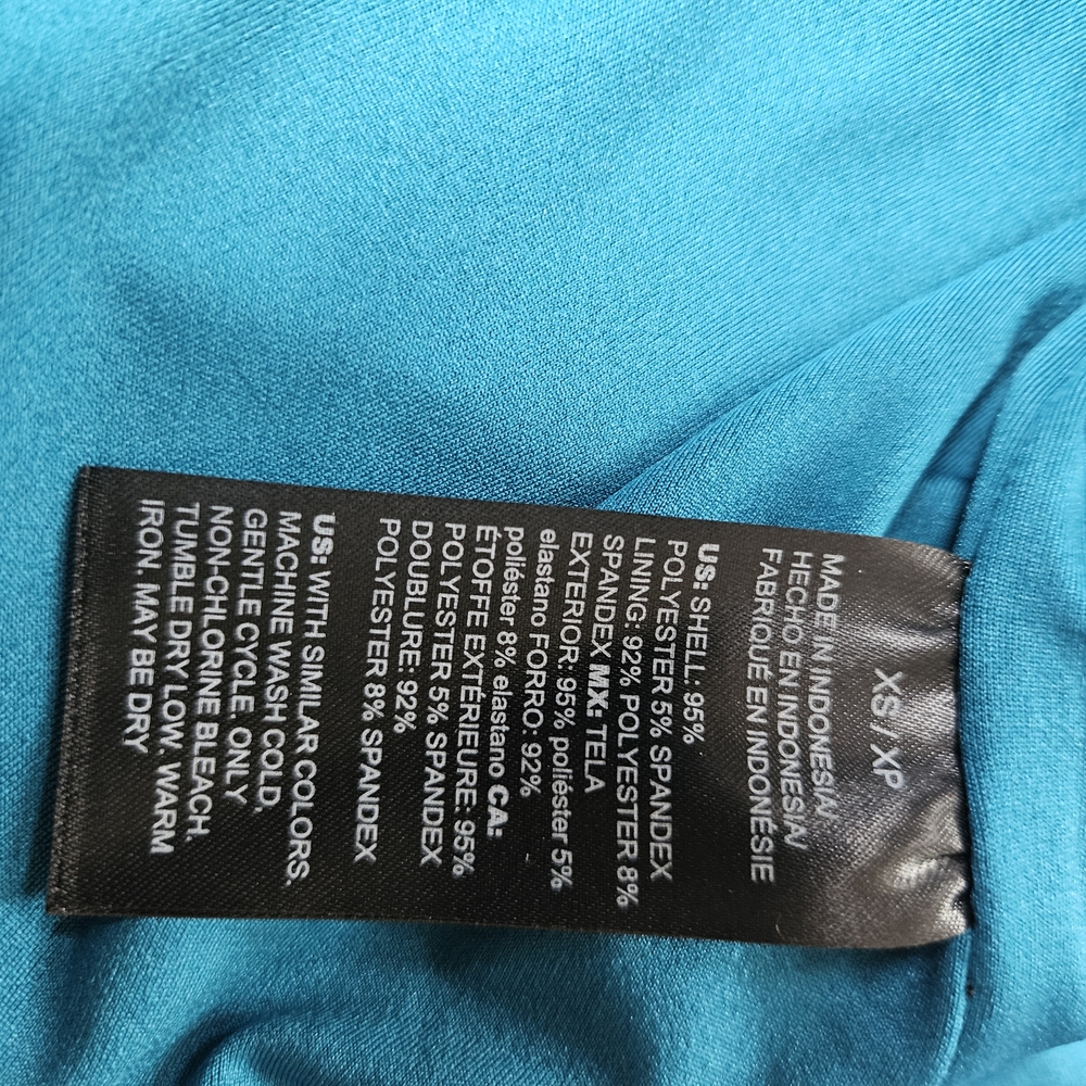 Teal Turquoise Lace-Up Tank Top - Picture 6 of 6